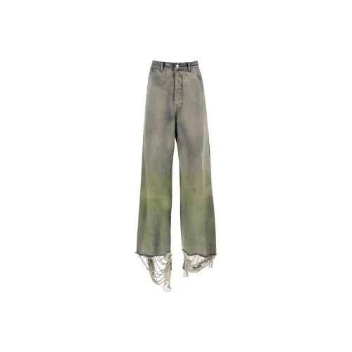 RICK OWENS совместный бренд Хаки Мужские Джинсы