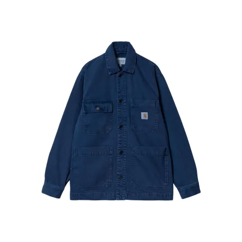 Carhartt WIP SS24 GARMENT DYED Коллекция Garrison Куртка Куртки Пальто Мужской Морской синий