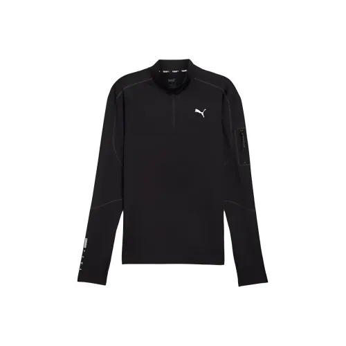 PUMA DRYCELL Куртка с полуколром Мужская PUMA Черная