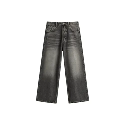ZARA Угольный Мужской Джинсы