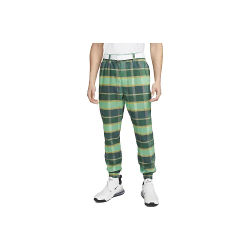 Nike Зеленые Мужские Вязаные Тренировочные Штаны