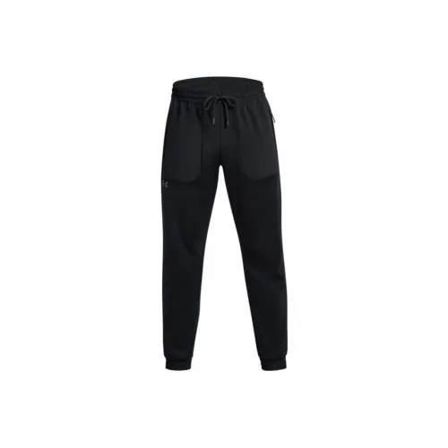 Under Armour Unstoppable Черные Мужские Вязаные Тренировочные Штаны