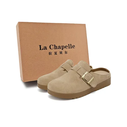 La Chapelle Вязаные ткани Slip-resistant Abrasion-resistant Домашние тапочки Женские Песочный