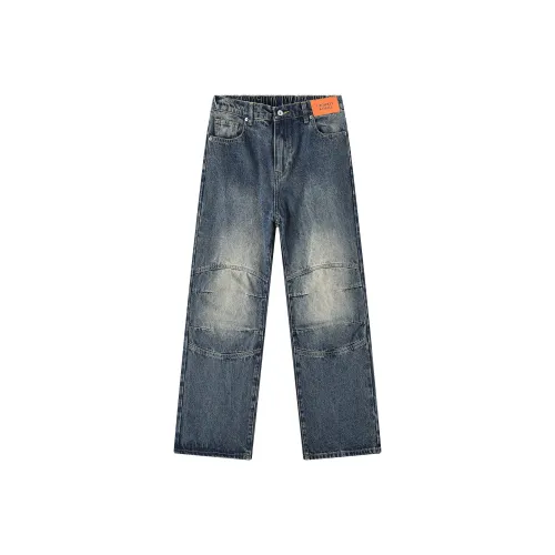 GEOFFREY B. SMALL Джинсы Унисекс Винтаж Синий