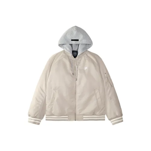 FILA FUSION Хлопковый пуховик Унисекс Холодный Коричневый Хаки