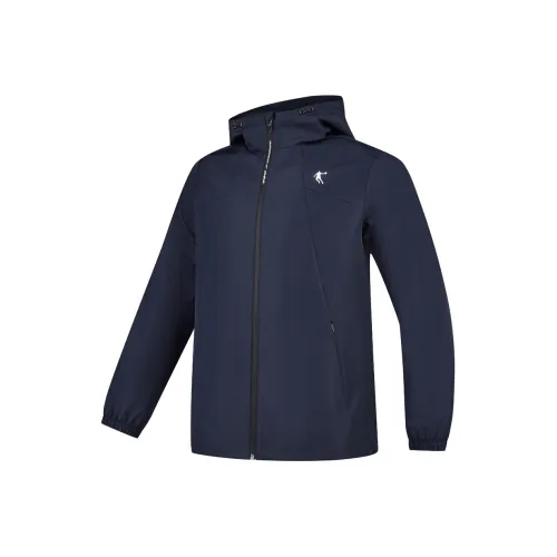 QIAODAN Тренчкот Мужской Нова Синий