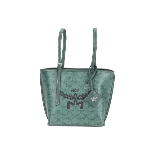 MCM Himmel Lauretos Классический Цветочный Искусственная кожа Сумка Мини Женская Зеленая