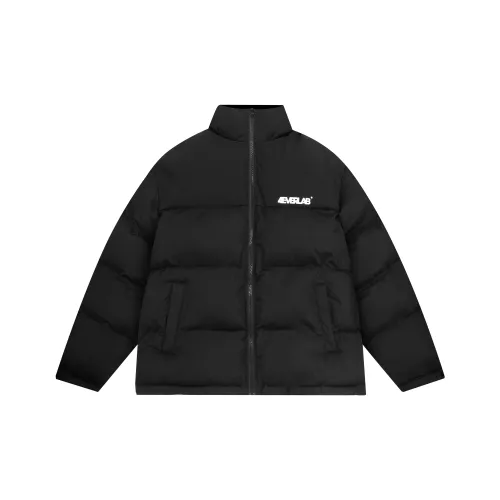 4EVER LAB Хлопковый пуховик Унисекс Черный