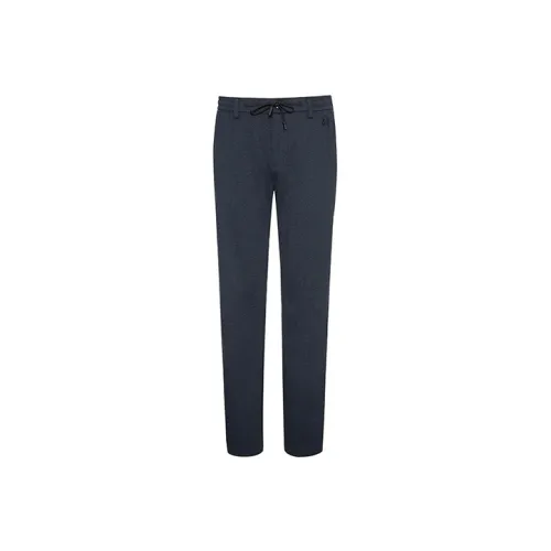 DAVID NAMAN FW21 Повседневные брюки Мужские Темно-синие