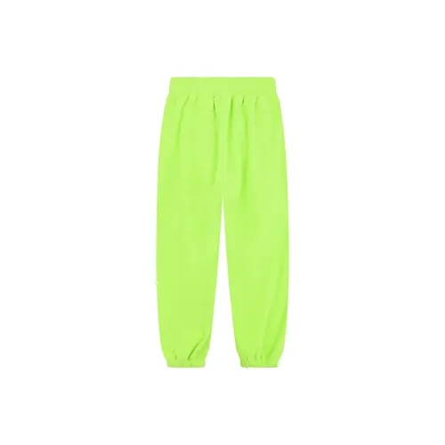 WE11DONE Лаймово-зеленые Унисекс Вязаные Тренировочные Брюки