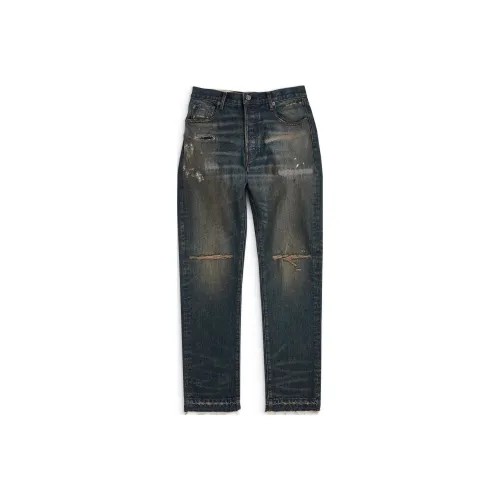 Gallery Dept. Темно-синие унисекс джинсы