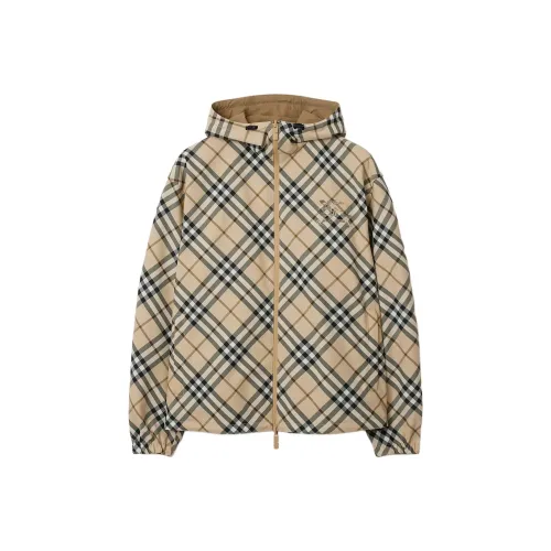 Burberry SS24 Куртки и Пальто Мужской Серый Бежевый