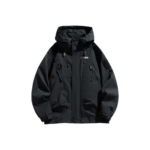 DZRZVD Куртки Пальто Унисекс Неоново-зеленый