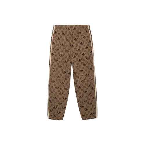 GUCCI X ADIDAS SS23 Вязаные тренировочные брюки мужские цвет эбеновый