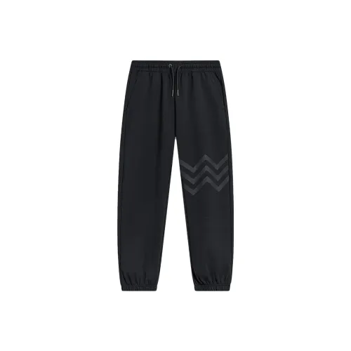 LINING Черные Мужские Вязаные Спортивные Штаны