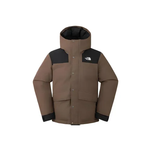 THE NORTH FACE Urban Exploration AW24 Гора Пуховик Мужской Дымчатый Коричневый