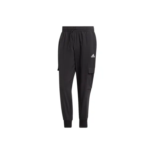 Adidas Essential Черные Мужские Вязаные Спортивные Штаны