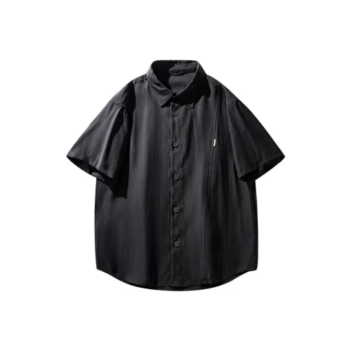 HZWH Мужские черные рубашки