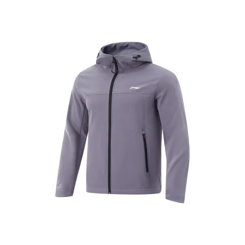 LINING Lotus Leaf Тренчкот Мужской Raven Серый Фиолетовый