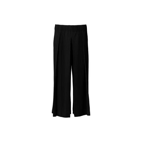 Homme Plissé Issey Miyake Черные Мужские Повседневные Штаны