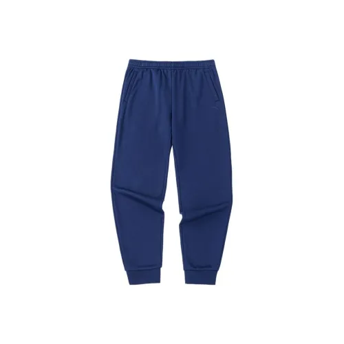 ANTA Sports Life Collection Вязаные тренировочные брюки мужские синие