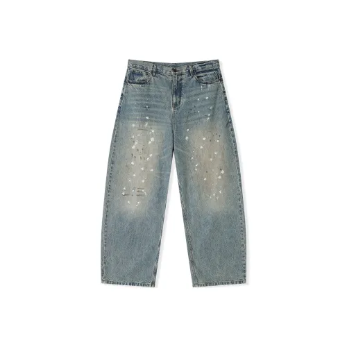 23R+ Синий Мужской Джинсы