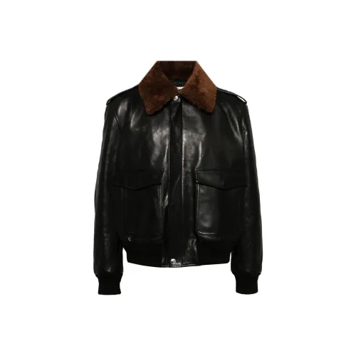 BALLY SS24 Leather Jacket Men's Black
