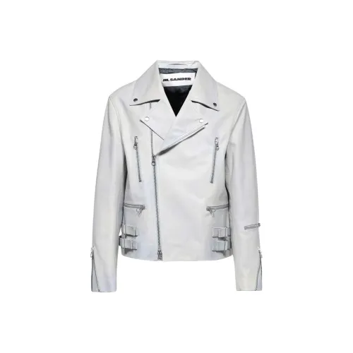 JIL SANDER Кожа Куртка Мужская Бежевая