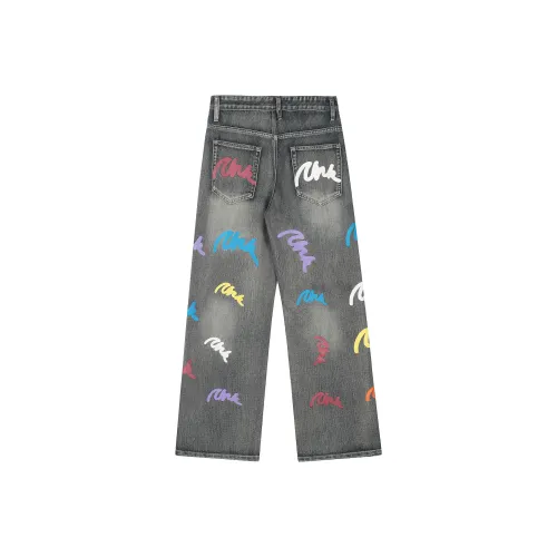 A Chock Синий Унисекс Джинсы