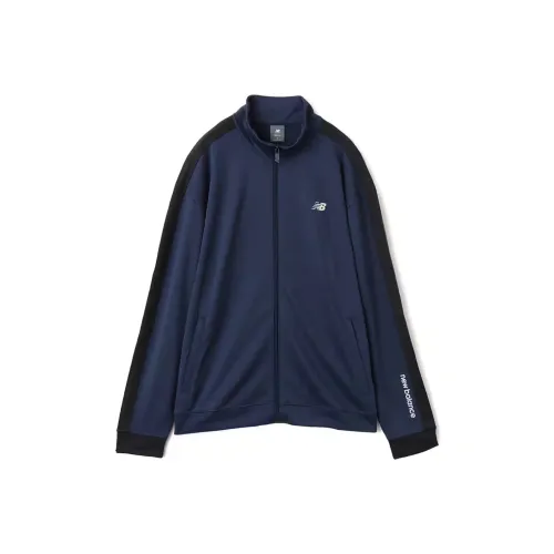 New Balance SS25 KNIT Track Jacket Unisex Marine Blue