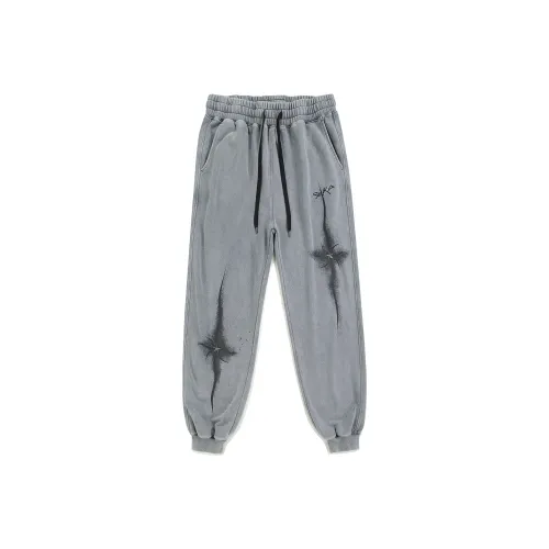 Guuka Concrete Gray Men's Knitted Training Pants Guuka Бетонно-серый Мужские Вязаные Тренировочные Штаны