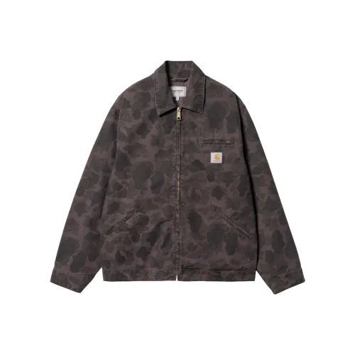 Carhartt WIP FW24 Утка Detroit Куртка Мужская Коричневая