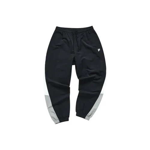 FILA FUSION Вязаные тренировочные брюки мужские темно-черный