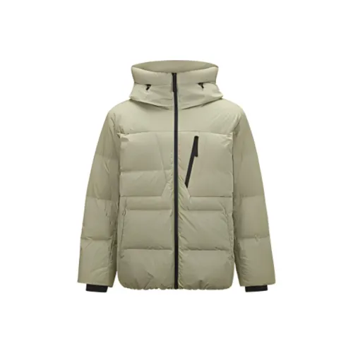 Skechers Mountain and Wild Outdoor Series Пуховик Унисекс Серебряный Шалфейный Бежевый