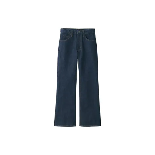 Muji Темно-синие унисекс джинсы
