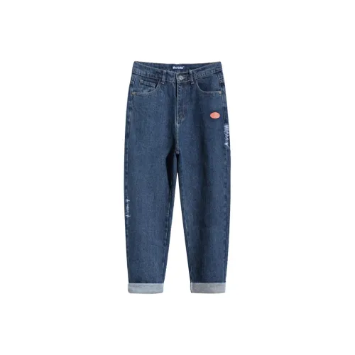 YINLANGSHIJIA Синий Мужской Джинсы