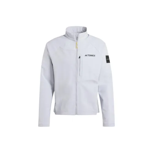 Adidas x National Geographic FW24 ©National Geographic Софтшелл-куртки и пальто Мужской Свет Серебряный