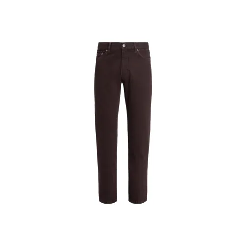 Ermenegildo Zegna Коричневый Мужской Джинсы
