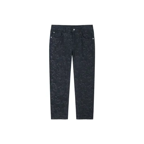 DAVID NAMAN FW23 Джинсы Мужские Темно-синие