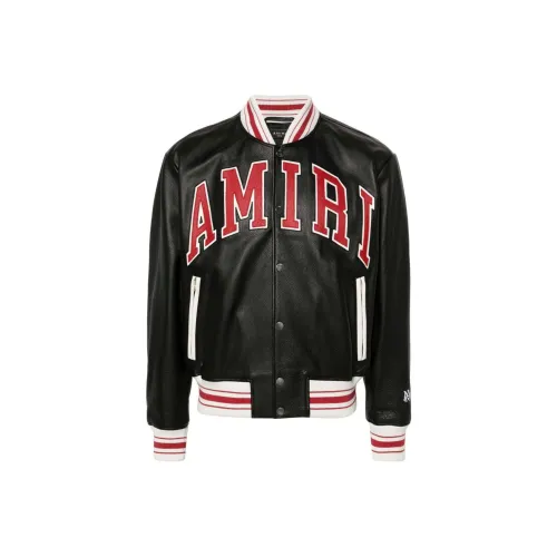 AMIRI Кожа Куртка Мужская Черная