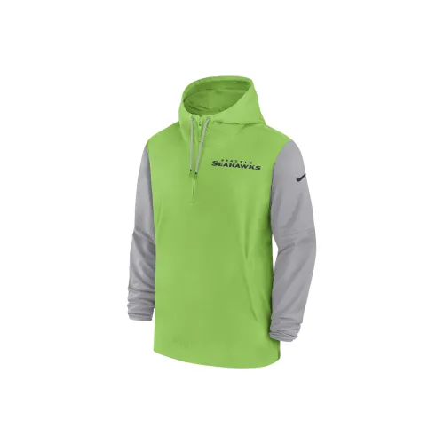 nike NFL Seattle Seahawks Sideline Предматчевые Игрок Куртки и Пальто Мужской Зеленый