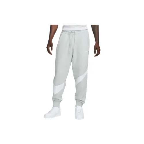 Nike Swoosh Вязаные Тренировочные Штаны Мужские Светло-Серебряные