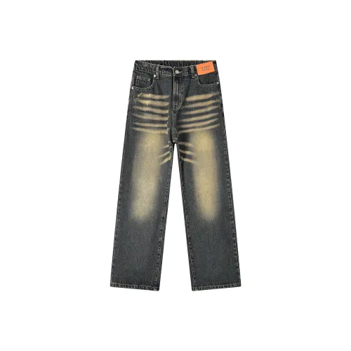 GEOFFREY B. SMALL Джинсы Унисекс Винтаж Синий