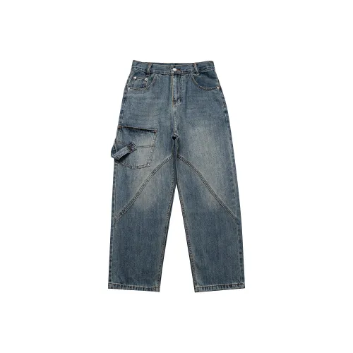 NOT BRAND ATTITUDE Джинсы Мужские Винтажные Синие