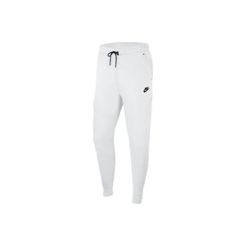 Nike Белые Мужские Вязаные Тренировочные Штаны