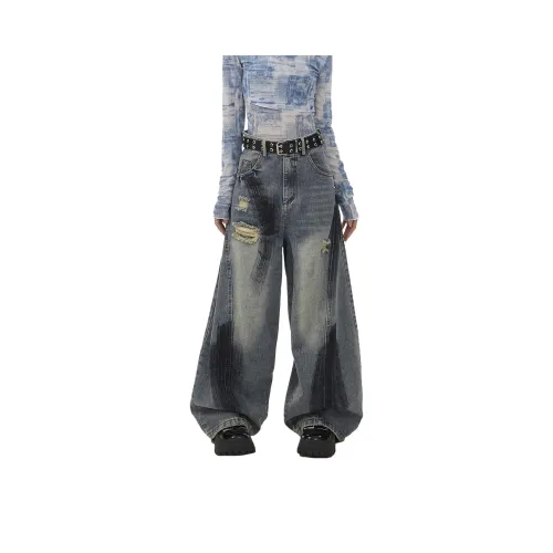 PISYPOX Синие Унисекс Джинсы