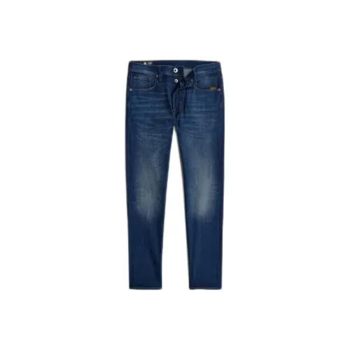 STAR RAW Джинсы Мужские Джинсовый Синий