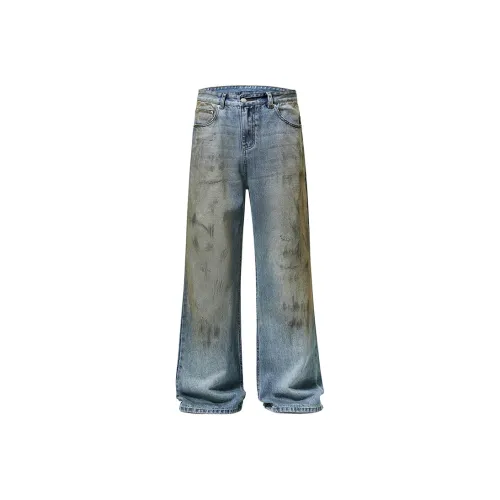 EVBD Джинсы Унисекс Dirty Dyed Blue