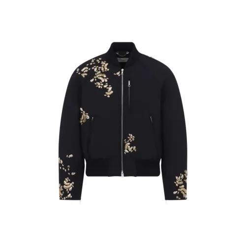 DRIES VAN NOTEN Мужские куртки морского синего цвета