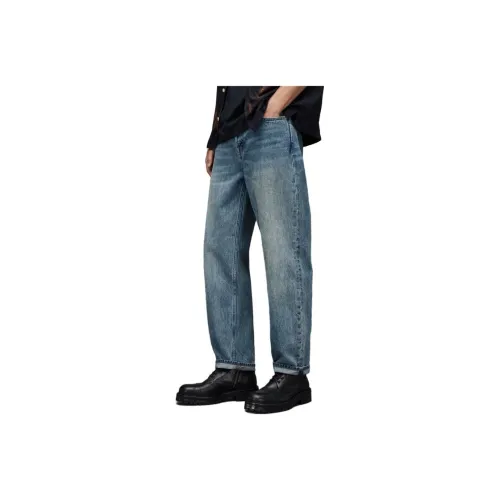 ALLSAINTS Светлый Индиго Мужские Джинсы